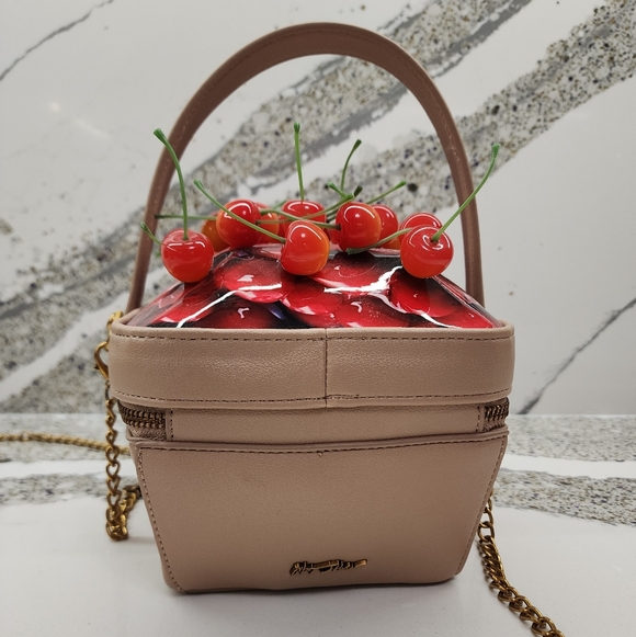 Betsey Johnson Mon Cherry Novelty Crossbody Bag and Card Holder Wallet - Picture 4 of 10